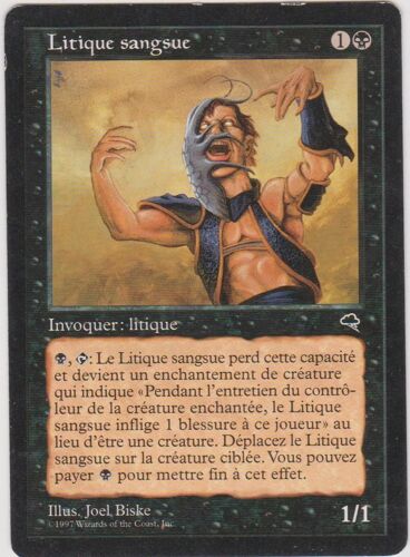 1x Litique Sangsue / Leeching Licid - Unco - Édition Tempête / Tempest - Carte Magic Mtg
