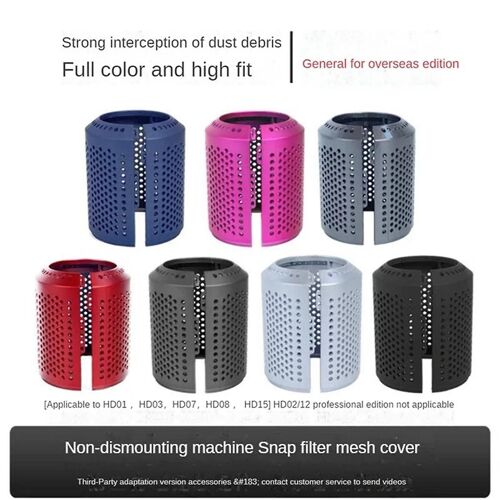 Remplacement du couvercle du filtre du sèche-cheveux pour Supersonic HD01 HD03 HD08 HD15 Pièces de réparation du filtre extérieur E