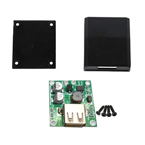 Panneau solaire Banque d'alimentation USB Charge Tension Contrôleur Régulateur Alimentation avec Boîtier 5-20V Entrée 5V 2A Sortie