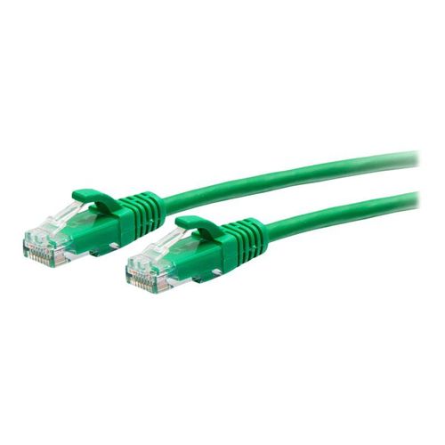 C2G 1ft (0.3m) Cat6a Snagless Unshielded (UTP) Slim Ethernet Network Patch Cable - Green - Cordon de raccordement - RJ-45 (M) pour RJ-45 (M) - 30 cm - 4.8 mm - UTP - CAT 6a - moulé, sans crochet...