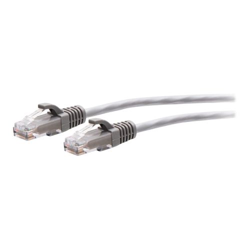 C2G 5ft (1.5m) Cat6a Snagless Unshielded (UTP) Slim Ethernet Network Patch Cable - Gray - Cordon de raccordement - RJ-45 (M) pour RJ-45 (M) - 1.5 m - 4.8 mm - UTP - CAT 6a - moulé, sans crochet...