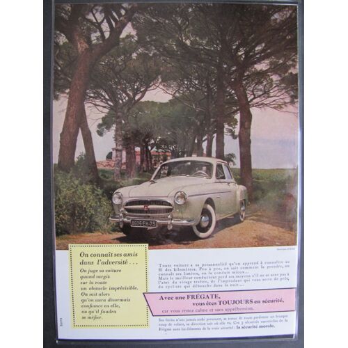 Affiche Publicitaire  Frégate  Années 1960
