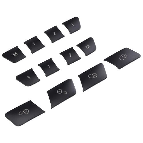 12pcs Car Door Seat Memory Lock Switch Buttons Stickers Cover Trim For C E Class Cla Gla Gls Ml