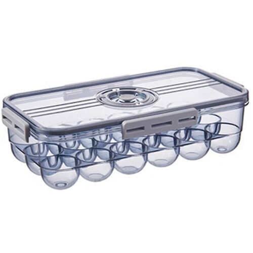 Refrigerator Storage Egg BoxPET Plastic Clear Freezer Eggs Storage Container Kitchen Refrigerator O