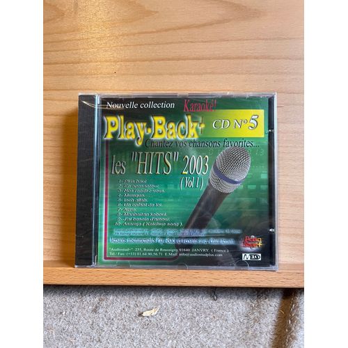 Cd Karaoke Play-Back N°5 Hits 2003 / Vol. 1 Audiostud+
