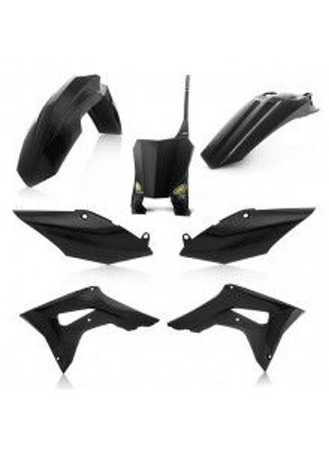 Kit Plastique 5 Elements Honda ( Honda Crf 450 R , Crf 250 R ) - Noir