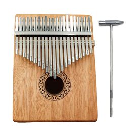 Kalimba Thumb Piano 21 Keys, Portable Mbira Finger Piano Gifts For Kids And Adults Beginners With T