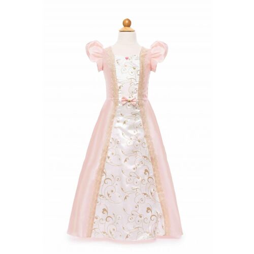 Robe Parisienne Rose Et Blanche Taille 104-116cm