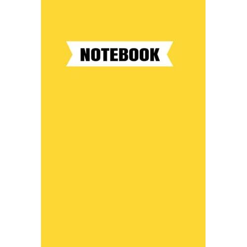 Yellow 6x9 Inch 100 Page College-Ruled Paperback Notebook
