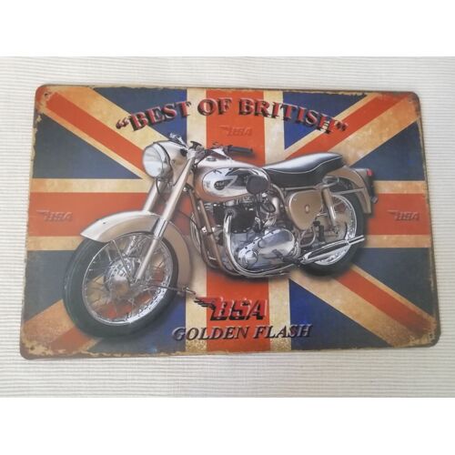 Plaque Metal Moto Bsa