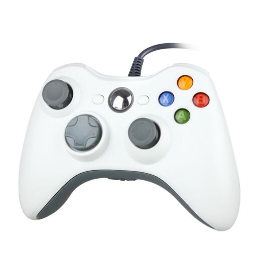 Manette Microsoft Xbox 360 – Sans Fil – Blanche – Occasion