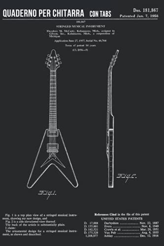 Quaderno Per Chitarra Con Tablature: Taccuino Per Chitarristi Con Tab, Griglie Accordi E Pagine Appunti