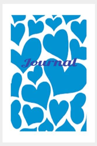 Blue Hearts Writing Journal: Puffy Blue Hearts Designed Journal 6"X9" With 100 Pages. Beautiful Design Ready To Write In. A Great Gift.