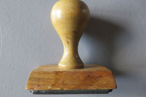 Ancien Tampon Encreur En Bois/8
