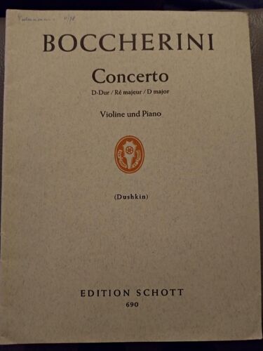 Concerto Pour Violon Et Piano Re Majeur 