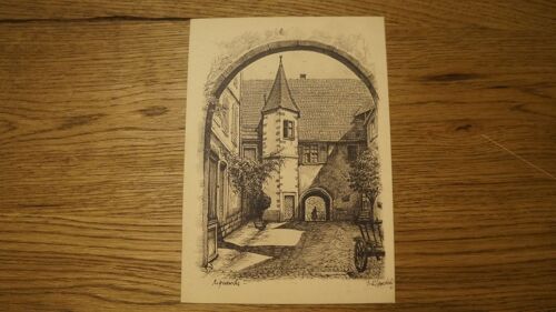 Carte Postale Dessin Klippstiehl Riquewihr