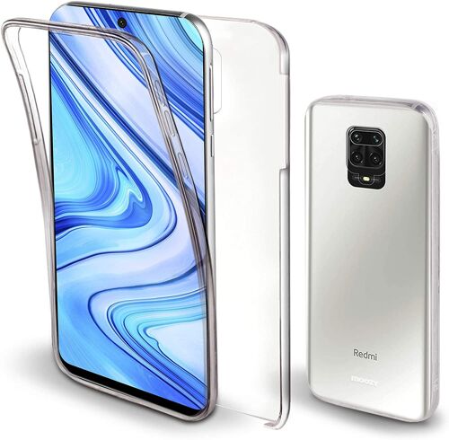 Coque Intégrale Xiaomi Redmi Note 9s Et Note 9 Pro Transparente - 360 Degres Protection Etui Housse Case- Avant Silicone, Arriére Pc Rigide
