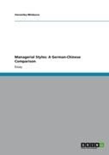 Managerial Styles: A German-Chinese Comparison