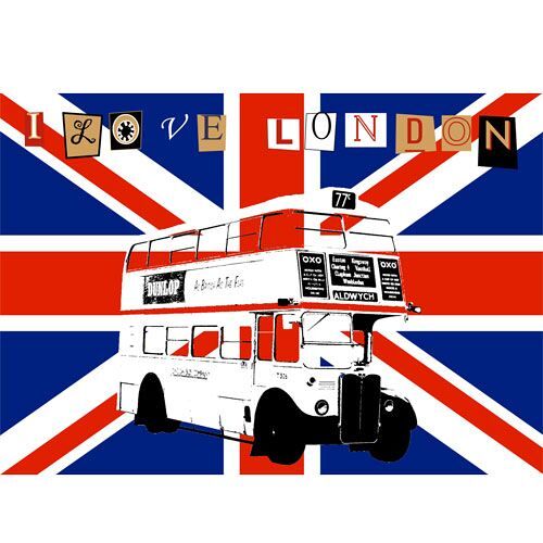 Tapis de souris I Love London by CBK