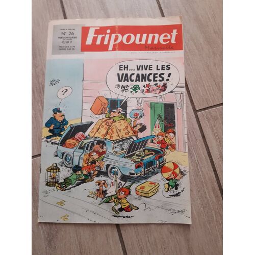 Fripounet Et Marisette - Année 1967 - N° 26 - 29 Juin 1967 - Ptilou, L Homme Volant - Le Tour De France 67 - Montreal 1867-1967 - Paris, Foire Internationale - ...
