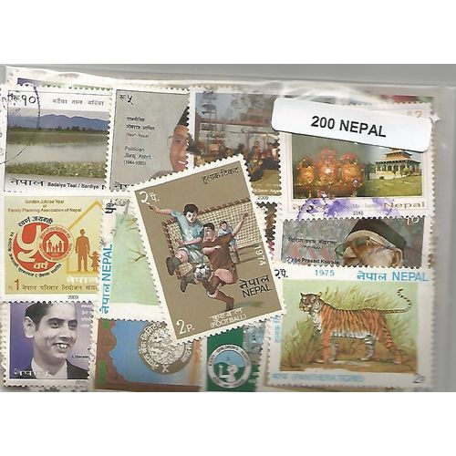 Lot 200 Timbres Du Nepal