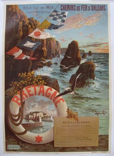 Affiche Bretagne Belle Ile