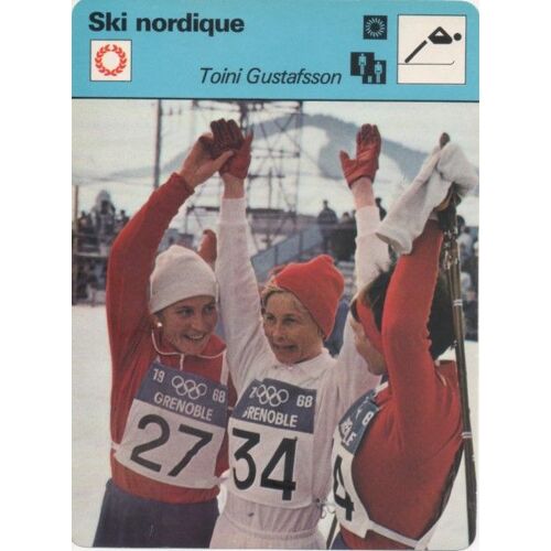 Fiches Sur Le Ski Nordique, Toini Gustafsson Et Juha Mieto, Finlande