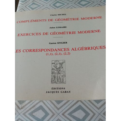 Complement De Geometrie Moderne