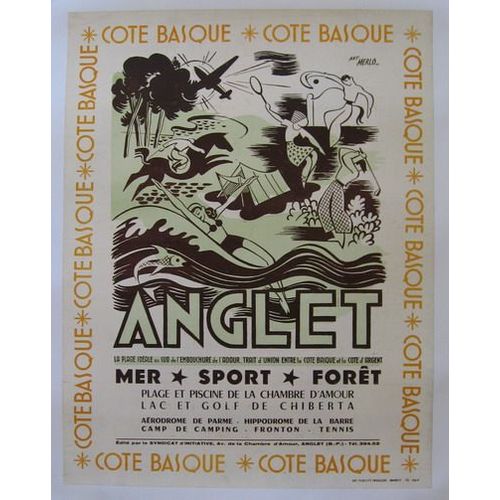 Affiche Anglet Pays Basque