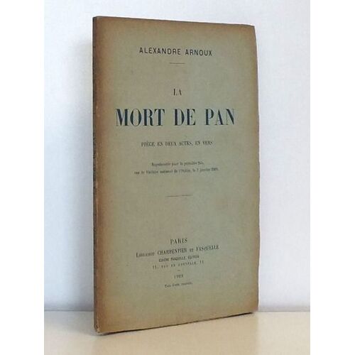 La Mort De Pan - Pièce En Deux Actes, En Vers