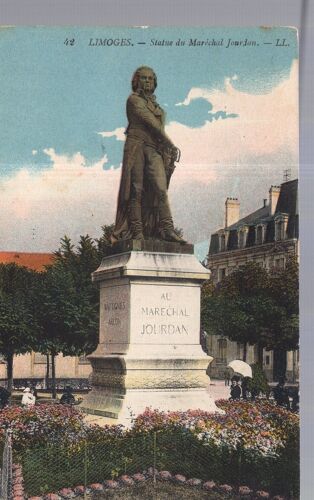 Carte Postale De Limoges (Haute-Vienne) Statue Du Maréchal Jourdan