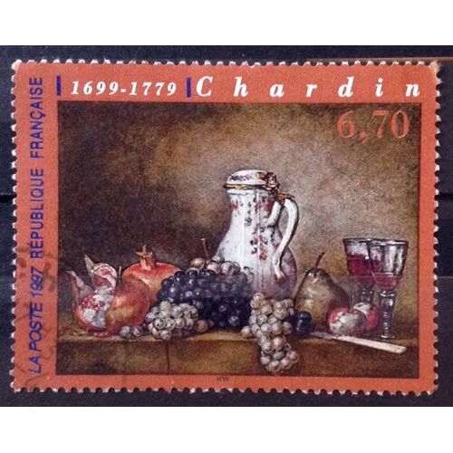 Chardin - Raisins Et Grenades 6,70 (Très Joli N° 3105) Obl - France Année 1997 - Brn83 - N29918