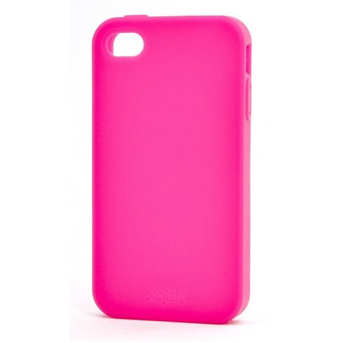 Coque Silicone Rose Xqisit Iphone 4 Et 4s