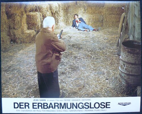 Jean Gabin - La Horse - Pierre Granier Deferre - 1970 - 1 Petite Affiche De 24x30 Cm * 1 Photo Originale D'exploitation Allemande - Lobby Card * Jean Gabin ; Eleonore Hirt ; Christian Barbier *