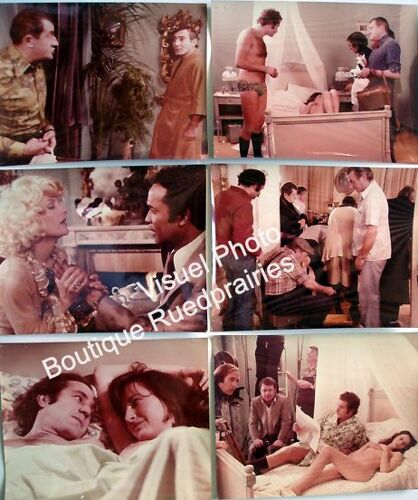 Silence...On Tourne : Jeu De Photos Glacées D'exploitation Cinématographique - Format 23,5x30 Cm - De Roger Coggio Avec Elisabeth Huppert, Roger Coggio, Maria Pacôme, Paul Mercey - 1976