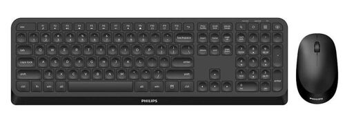 Philips 3000 series SPT6307B/34 clavier Souris incluse Maison RF sans fil Anglais américain Noir