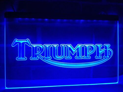 Panneaux Lumineux Triumph Led Neon Lampe Bar Café 200x300 5 Couleurs Disponibles