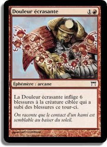 Magic The Gathering - Douleur Écrasante (Crushing Pain) - Guerriers De Kamigawa - Commune