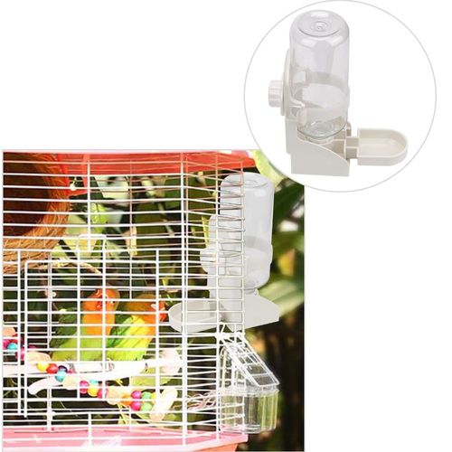Abreuvoir Pour Perroquets, Oiseaux, Pigeons, Lapin, Chat, Petits Animaux Domestiques, Bol D'alimentation En Eau 500ml, Cage Pour Chien