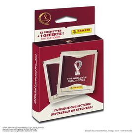 Stickers World Cup Qatar 2022 Blister De 12 Pochettes + 1 Offerte