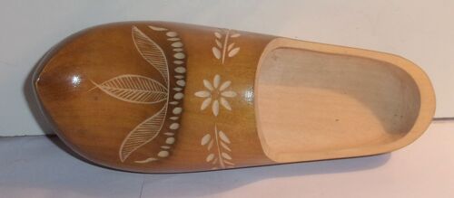 Sabot En Bois Sculpté Décoratif