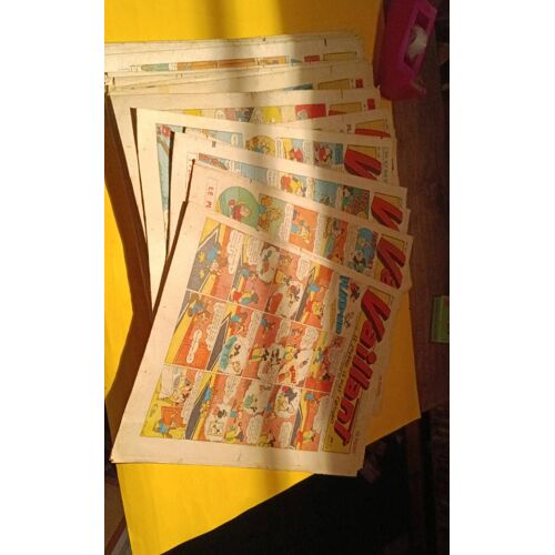 Lot De 40 Revues Vaillant - Le Journal Le Plus Captivant - Arnal - Placid Et Muzo - Poivet - Les Pionniers De L Espérance - Années 48 . 49 . 50 .