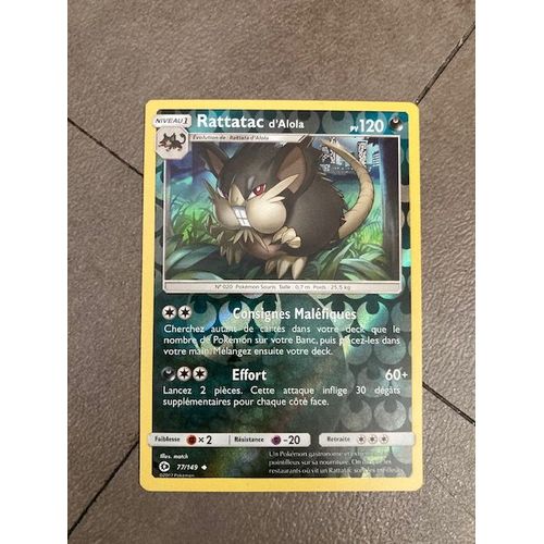 (749) Rattatac D'alola 77/149 Pokemon