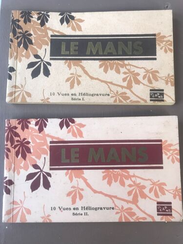 Le Mans - 2 Carnets Anciens De 10 Vues Chacun En Héliogravure - Cie Des Arts Photomécaniques Schiltigheim-