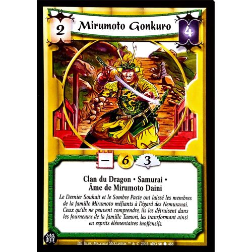 Carte Legend Of The Five Rings : Mirumoto Gonkuro 96/488