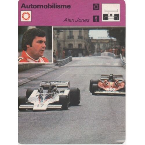 Fiche Sur L'automobilisme, Alan Jones, Australie