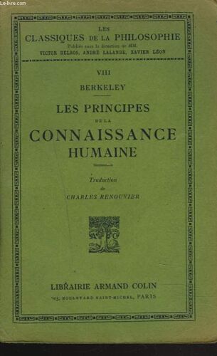 Les Principes De La Connaissance Humaine.
