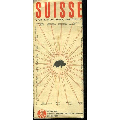 Suisse Carte Routiere Officielle. 1/ 450 000.