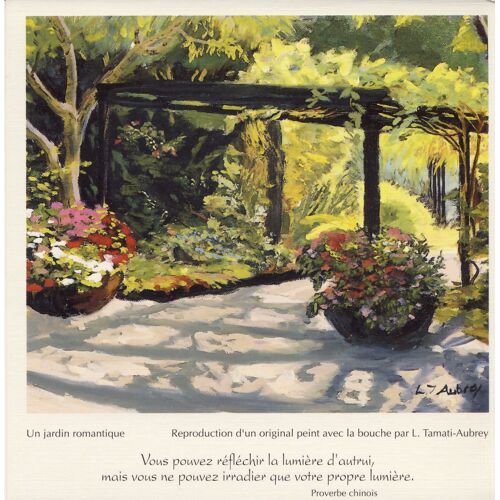 Un Jardin Romantique (L. Tamati-Aubrey, Peintre Avec La Bouche)