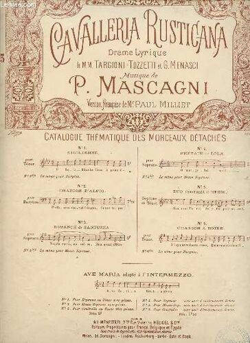 Cavalleria Rusticana.